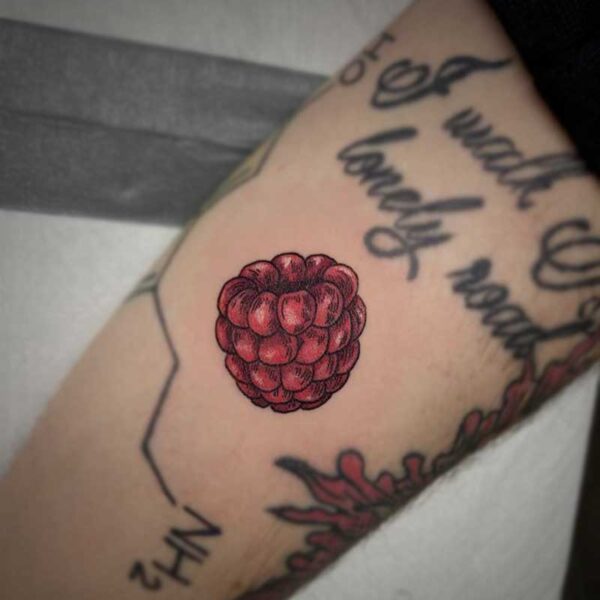 red raspberry tattoo