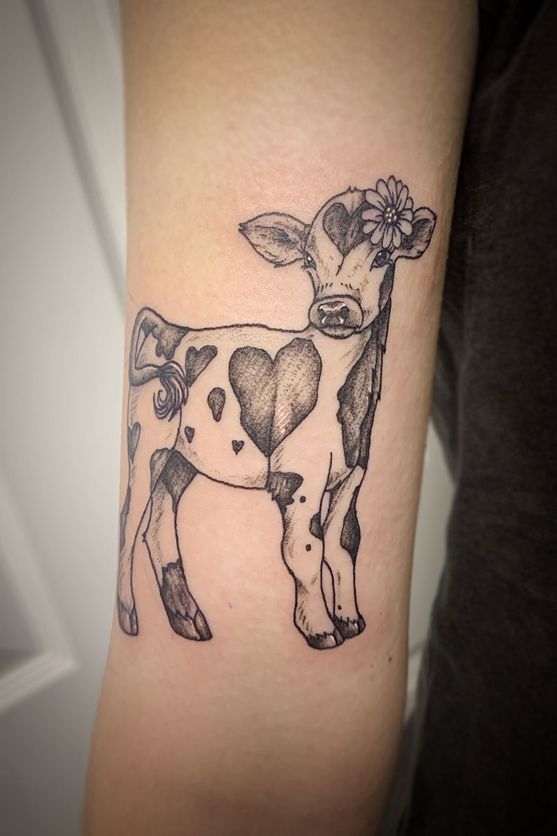Baby cow Drawn by Gabby  Euphoria Tattoo Emporium  Facebook