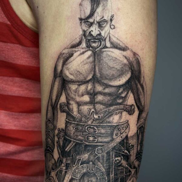 atticus tattoo; realism tattoo