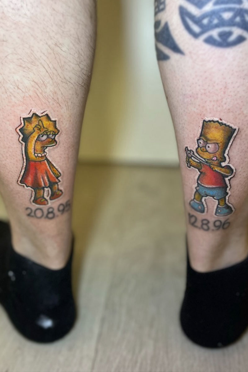 41 Lisa Simpson Tattoos for Fans of the Simpsons and Intellectual Wit   Psycho Tats