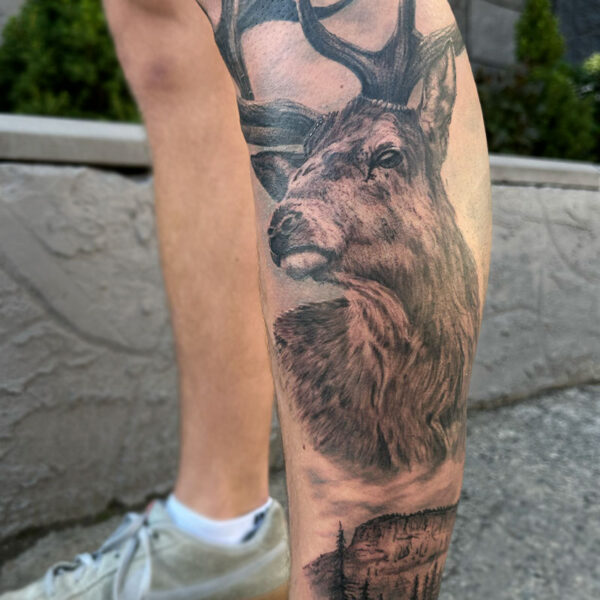 Gunnar V - Tattoo Artist - Elk! Moose! Done with @inkmachines  @intenzetattooink @sorrymomtattoo . . . . . #intenzeink #intenzefamily  #wearesorrymom #TattooistArtMagazine #inkedmag #realistictattoos  #colortattoo #gunnar_v #intenzepride #oslo #norway ...