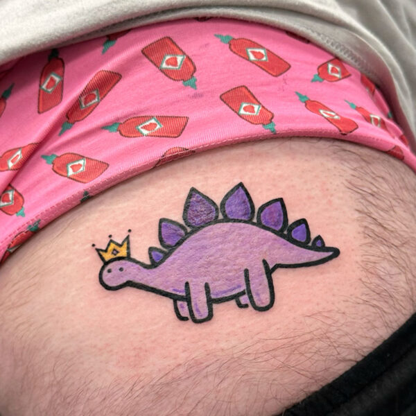 cartoon-tattoo-purple-dinosaur