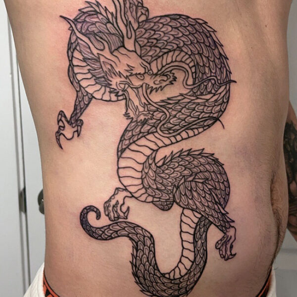 line-tattoo-japanese-dragon