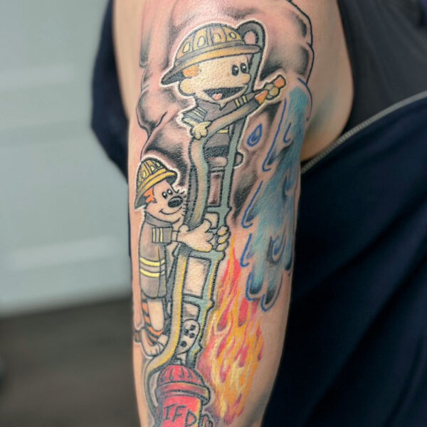 tattoo_calvin_and_hobbes_firefighting