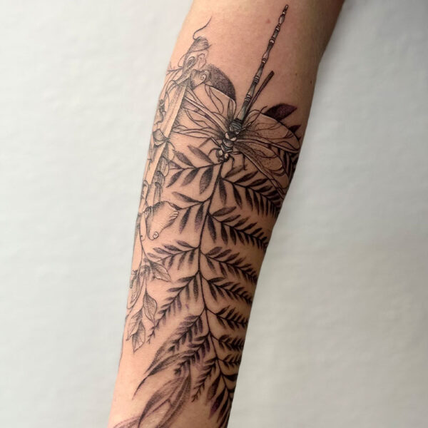tattoo_fern_dragonfly