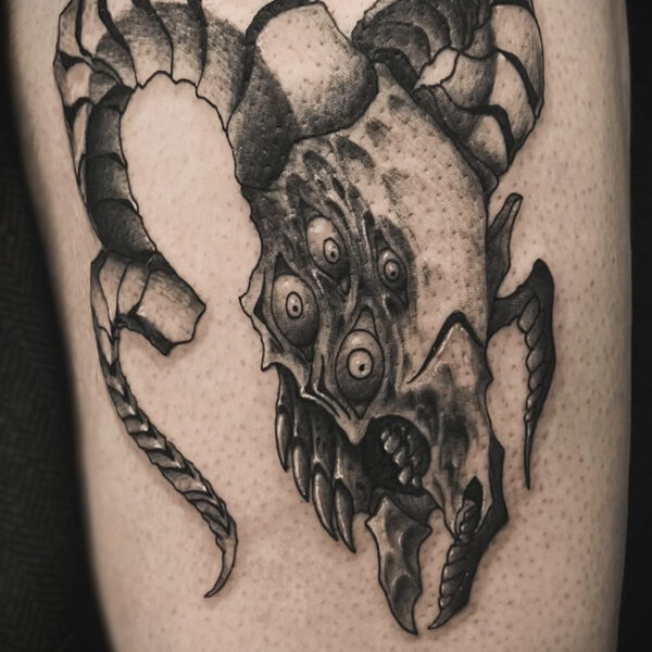 monster_ram_skull_tattoo