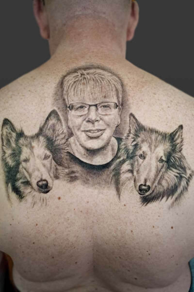 Portraits tattoo by Denys at Atticus Tattoo, Calgary