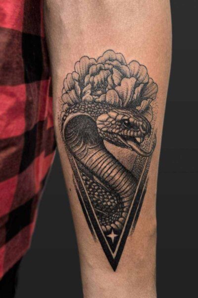 Black & Grey tattoo by Denys at Atticus Tattoo, Calgary