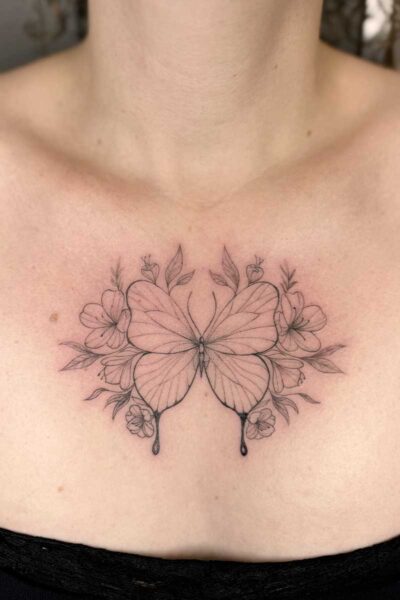 Fineline tattoo by Sabrina at Atticus Tattoo, Calgary