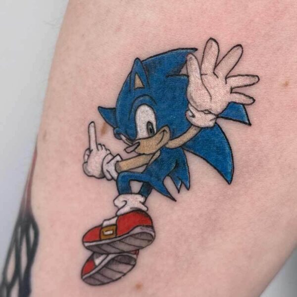 cartoon-tattoo-sonic-the-hedgehog