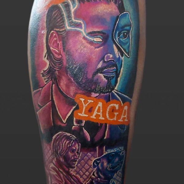 Atticus Tattoo| Neon tattoo of