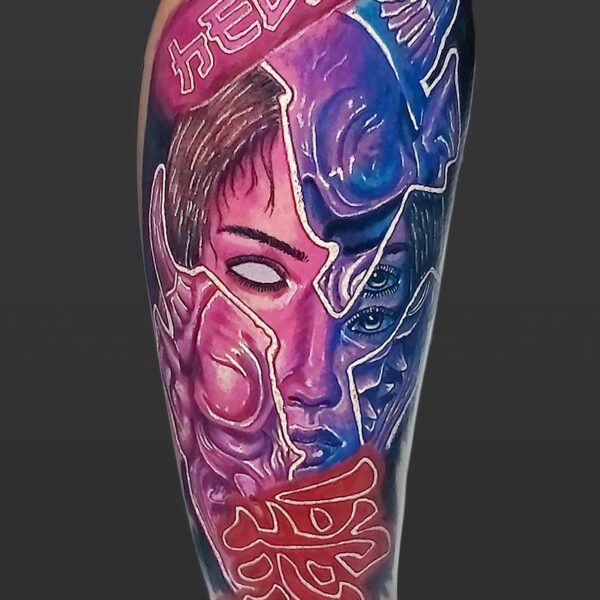 Atticus Tattoo| Neon tattoo of