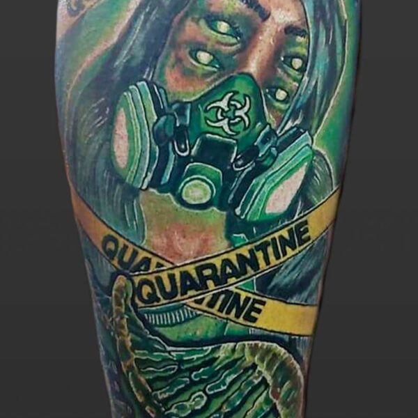 Atticus Tattoo| Neon tattoo of