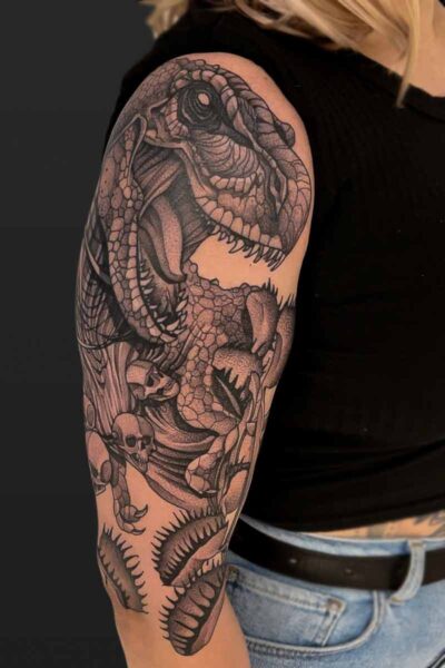 Neotraditional tattoo by Roman at Atticus Tattoo, Calgary