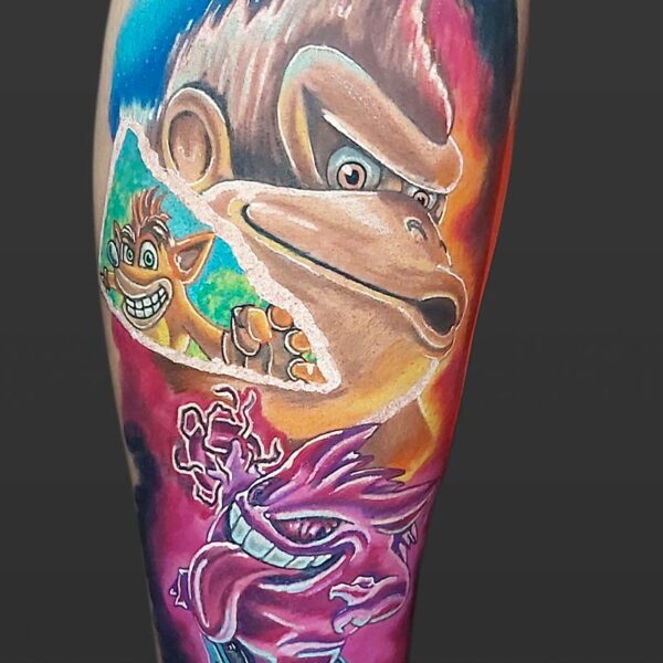 Atticus Tattoo| Neon tattoo of