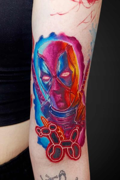 Atticus Tattoo| Neon tattoo of