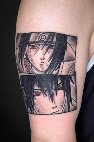 Anime tattoo by Zach at Atticus Tattoo, Calgary