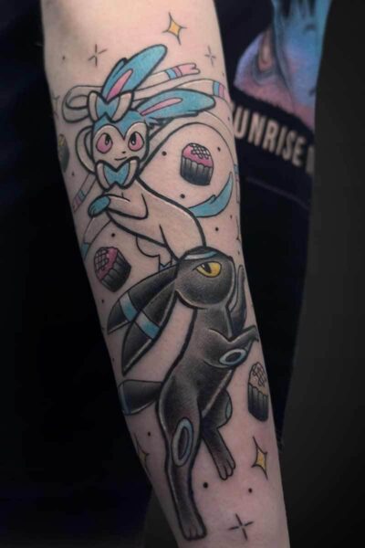 Anime tattoo by Zach at Atticus Tattoo, Calgary