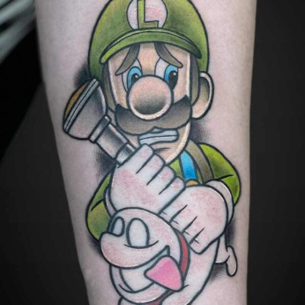 cartoon-tattoo-Luigi-ghost