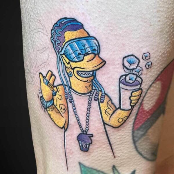 cartoon-tattoo-Riff-Raff-Simpsons