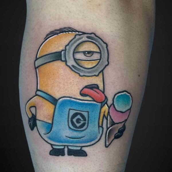cartoon-tattoo-minion-ice-cream