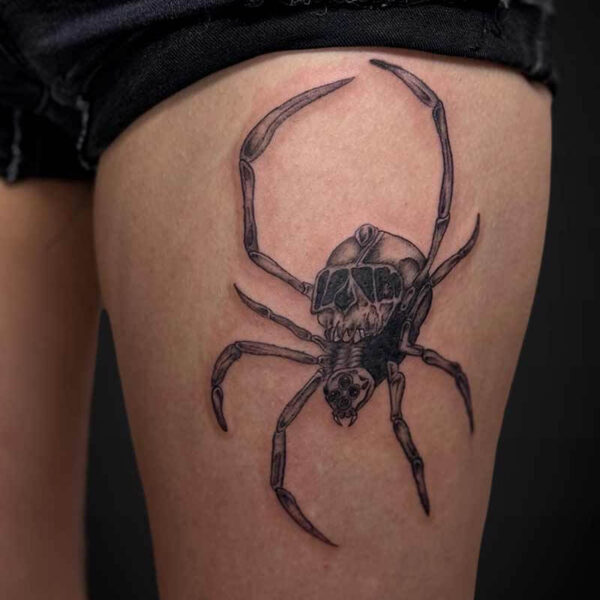 black-grey-tattoo-spider-skull