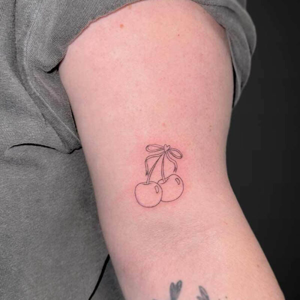 fineline-tattoo-cherries-ribbon
