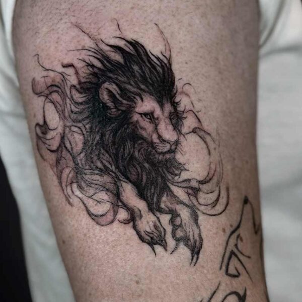 illustrative-tattoo-lion