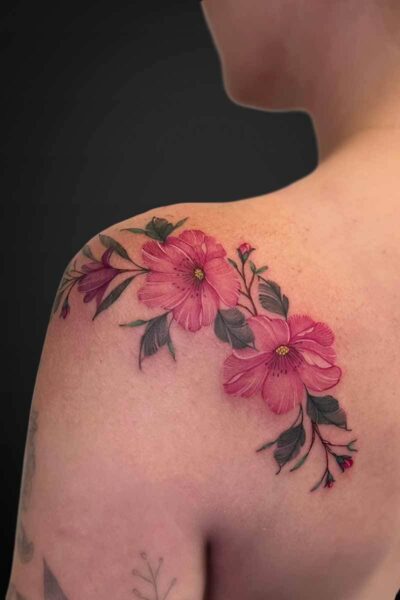 Fineline tattoo by Jessica at Atticus Tattoo, Calgary