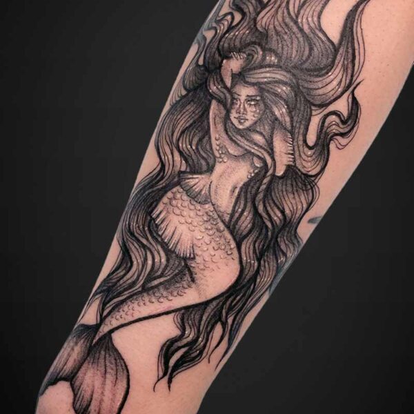neortraditional-tattoo-mermaid