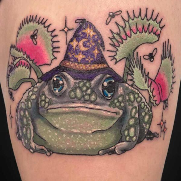 tattoo-toad-wizard-flytraps-flies