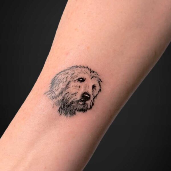 black-grey-tattoo-dog-portrait