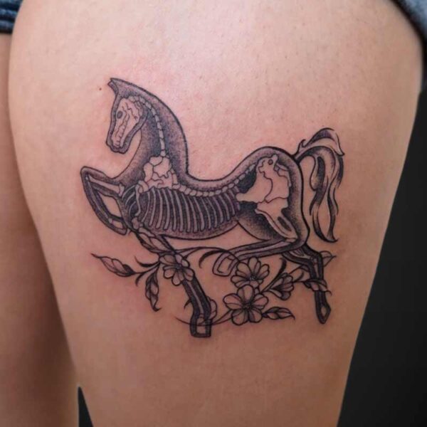 black-grey-tattoo-horse-skeleton