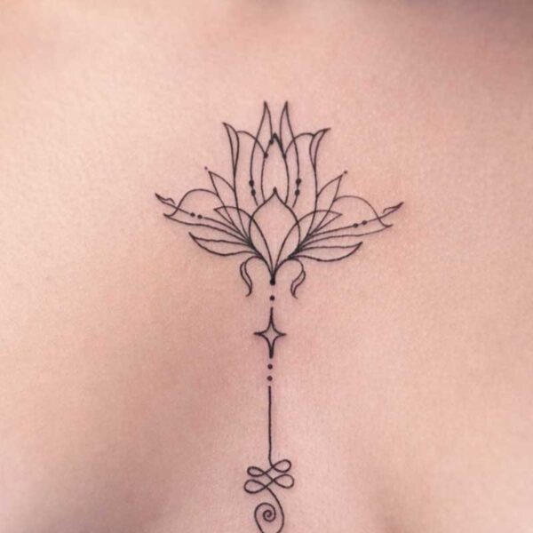 fineline-ornamental-tattoo-lotus