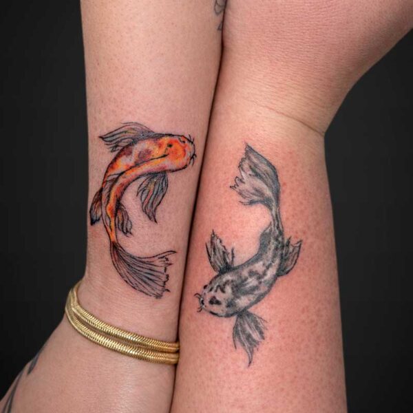 matching-tattoos-koi-fish