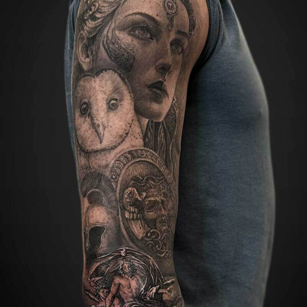 realism-tattoo-ancient-rome-mythology
