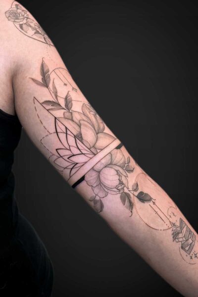 Fineline tattoo by Jessica at Atticus Tattoo, Calgary