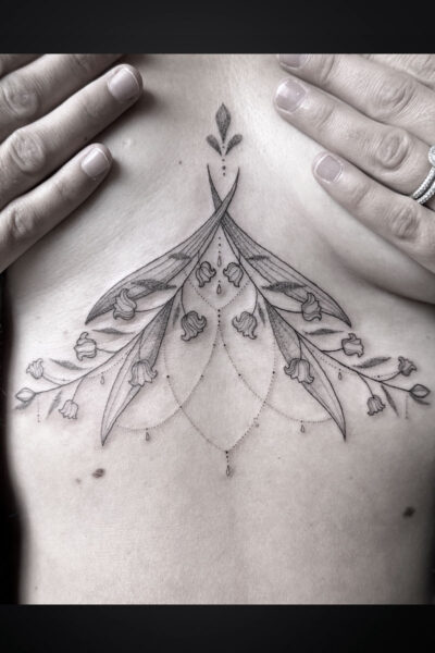 Fineline tattoo by Kaylie at Atticus Tattoo, Calgary