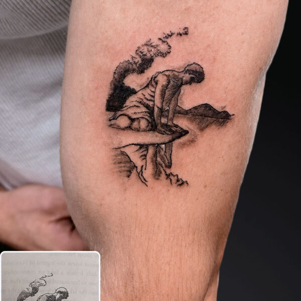 illustrative-tattoo-Narcissus-drawing