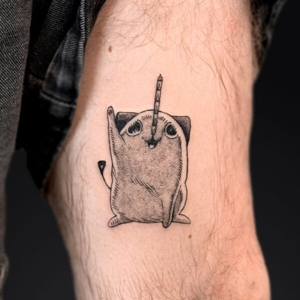 Anime-tattoo-Pochita-Chainsaw-Man Anime-tattoo-Pochita-Chainsaw-Man