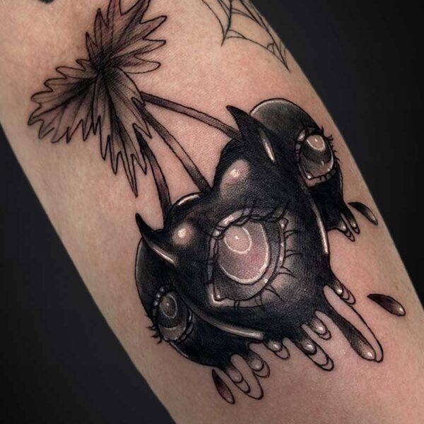 black-grey-tattoo-cherry-eyeballs