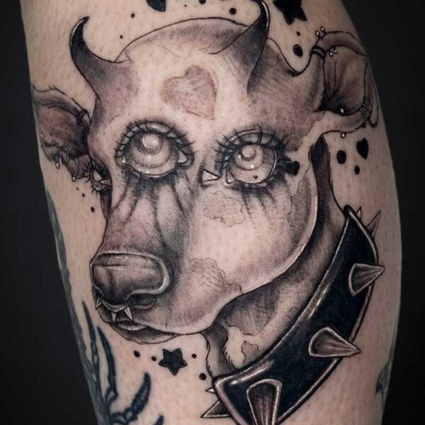 blackgrey-tattoo-cute-demon-cow