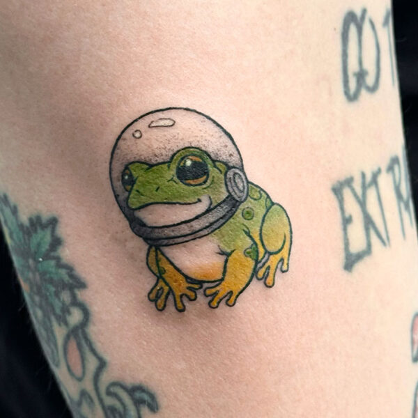 cartoon-tattoo-frog-astronaut cartoon-tattoo-frog-astronaut