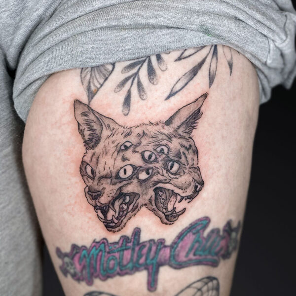 illustrative-tattoo-two-headed-cat