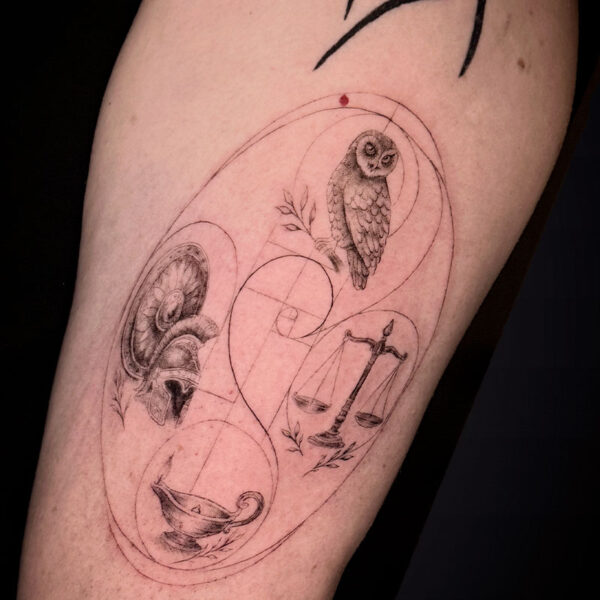 microrealism-tattoo-scales-owl-spiral