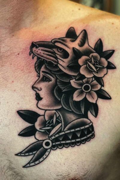 Neotraditional tattoo by Zach at Atticus Tattoo, Calgary