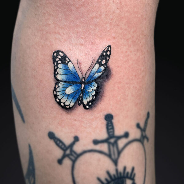 realism-tattoo-blue-butterfly