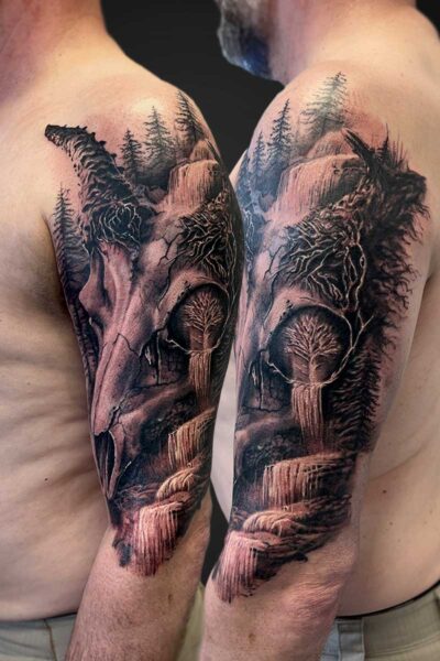 Realism tattoo by Arhat at Atticus Tattoo, Calgary