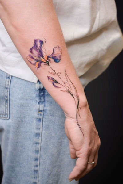 Fineline tattoo by Yeva at Atticus Tattoo, Calgary