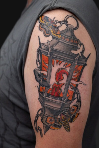 Neotraditional tattoo by Roman at Atticus Tattoo, Calgary